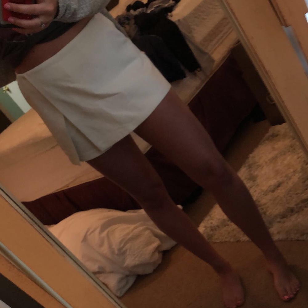 White envelope shorts